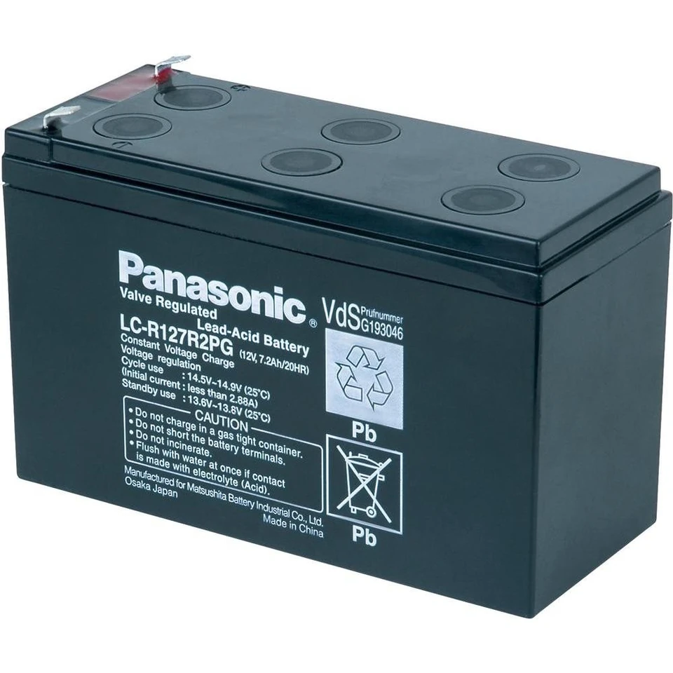 Batteri 12 V 7,2 Ah til elhegn