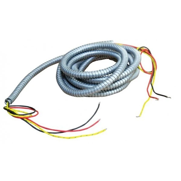 Kabel til røgsuger med fleksibelt stålhylster